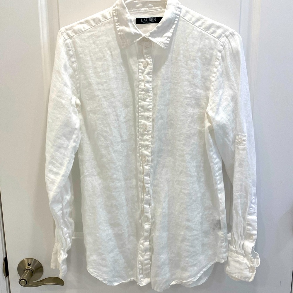 Lauren Ralph Lauren Linen Button Down Shirt